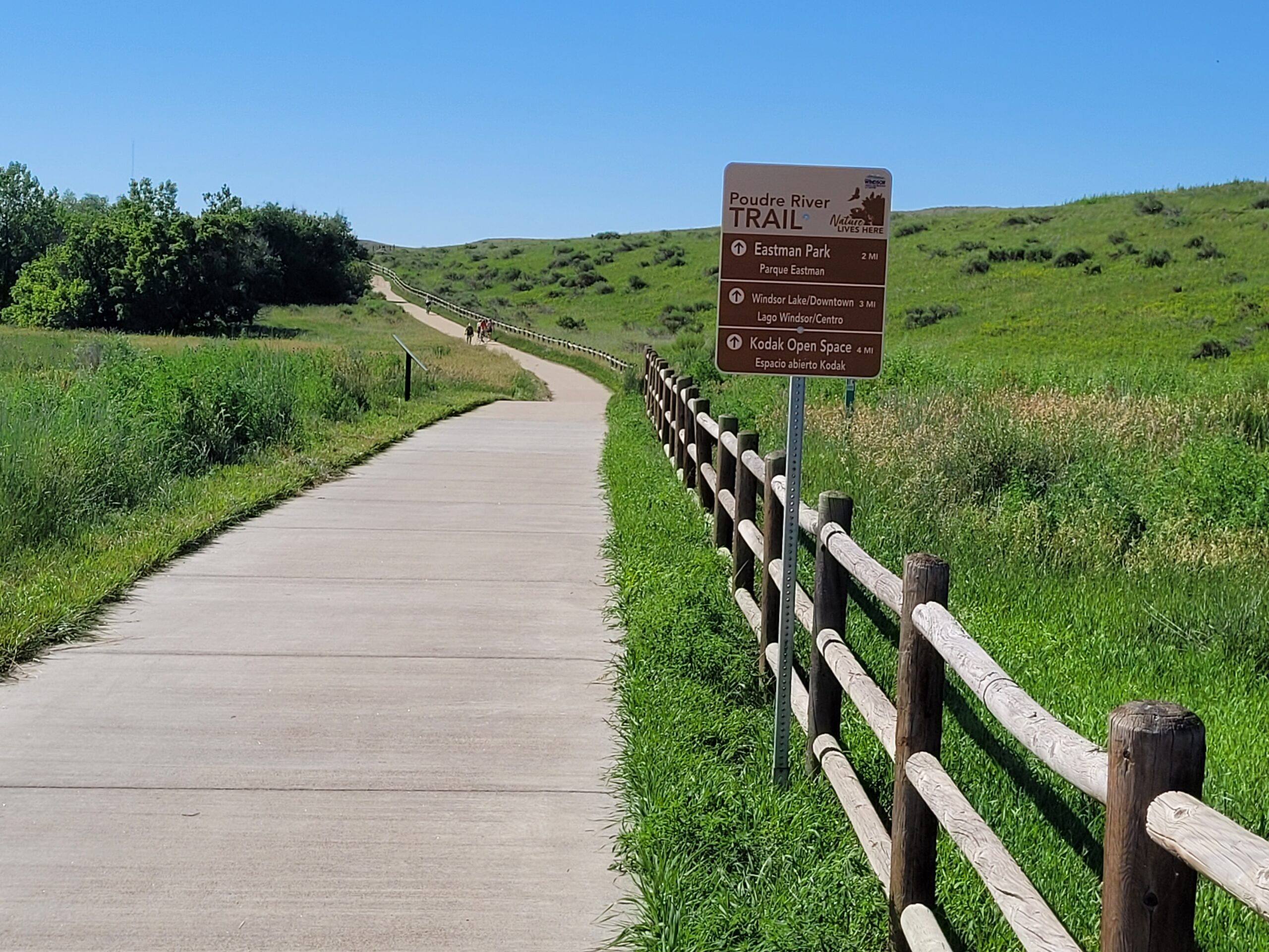 A portion of the Poudre River Trail in Windsor